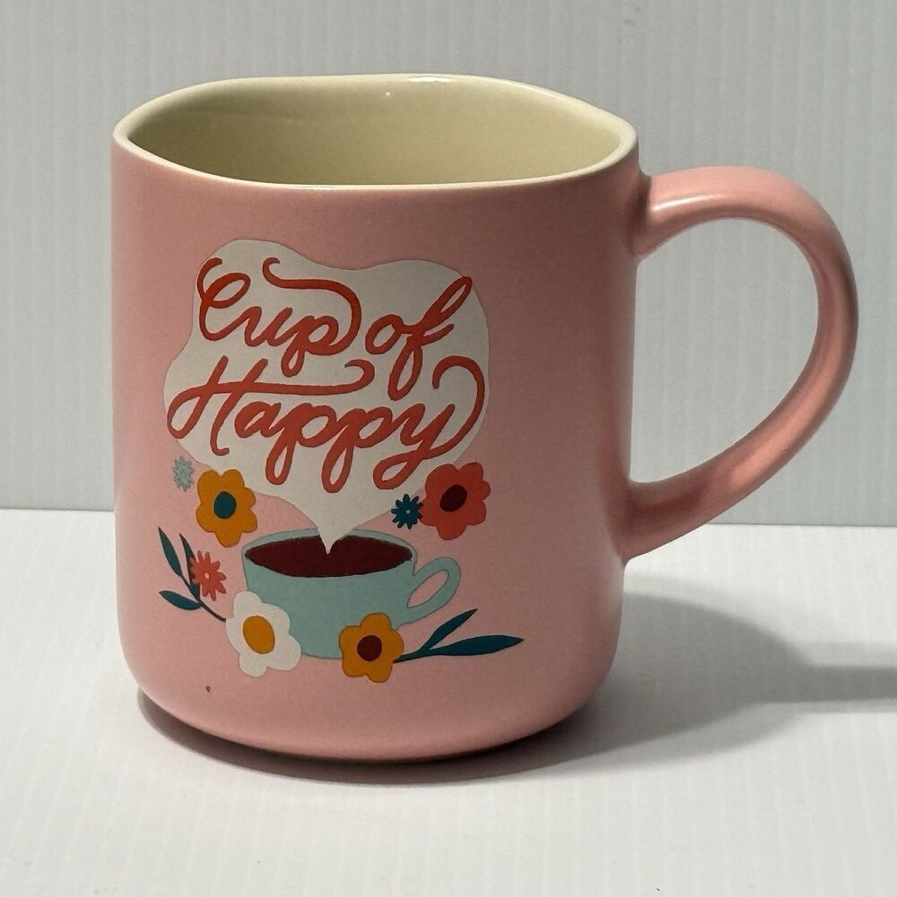 OpalHouse Stoneware "Cup Of Happy" Coffee Cup